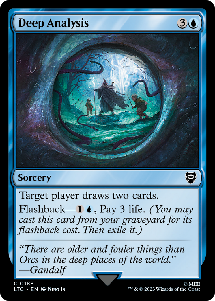 Deep Analysis (LTC-188) - Tales of Middle-earth Commander - Premium MTG Single from Wizards of the Coast - Just $0.08! Shop now at Game Crave Tournament Store