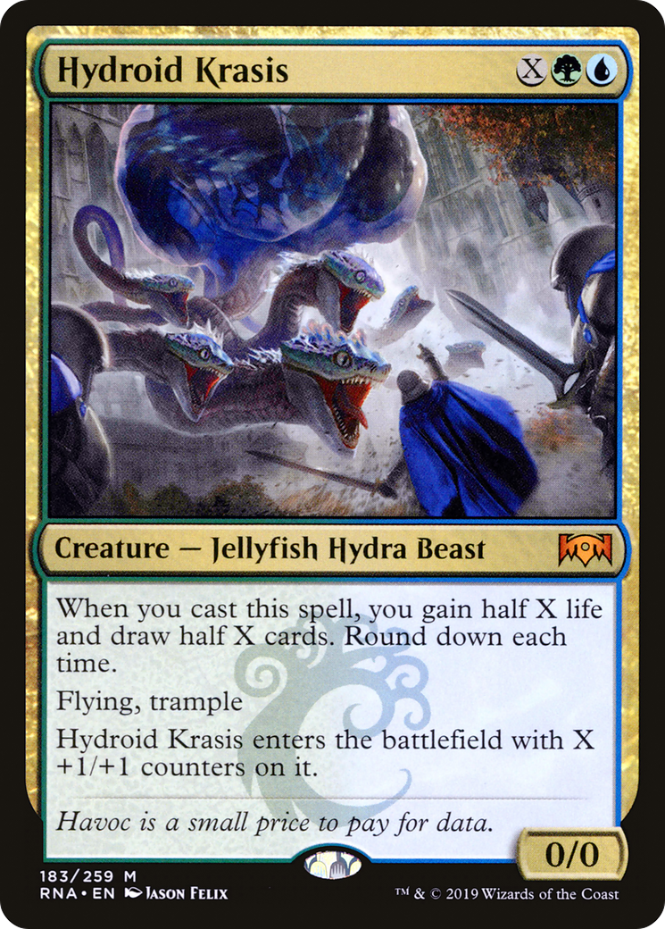Hydroid Krasis (RNA-183) - Ravnica Allegiance Foil - Premium MTG Single from Wizards of the Coast - Just $2.46! Shop now at Game Crave Tournament Store