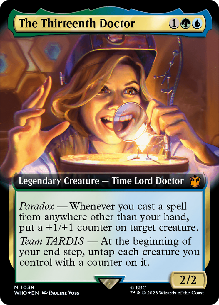 The Thirteenth Doctor (WHO-1039) - Doctor Who: (Extended Art) Foil - Premium MTG Single from Wizards of the Coast - Just $1.02! Shop now at Game Crave Tournament Store