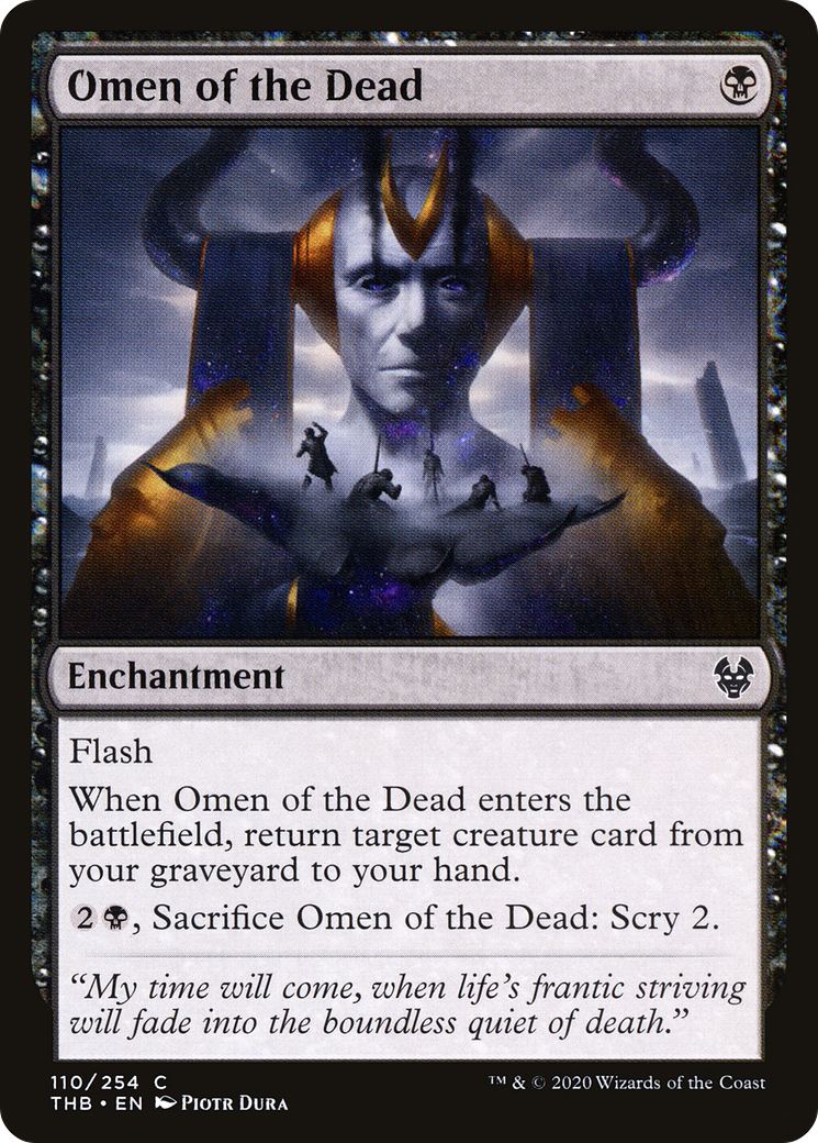 Omen of the Dead (THB-110) - Theros Beyond Death - Premium MTG Single from Wizards of the Coast - Just $0.25! Shop now at Game Crave Tournament Store