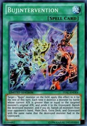 Bujintervention (LVAL-ENDE4) - Legacy of the Valiant Limited - Premium Yugioh Single from Konami - Just $0.25! Shop now at Game Crave Tournament Store