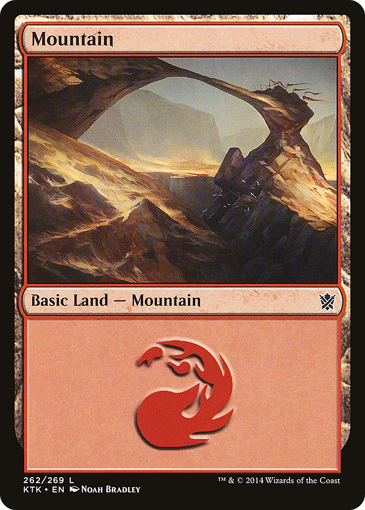 Mountain (KTK-262) - Khans of Tarkir - Premium MTG Single from Wizards of the Coast - Just $0.25! Shop now at Game Crave Tournament Store