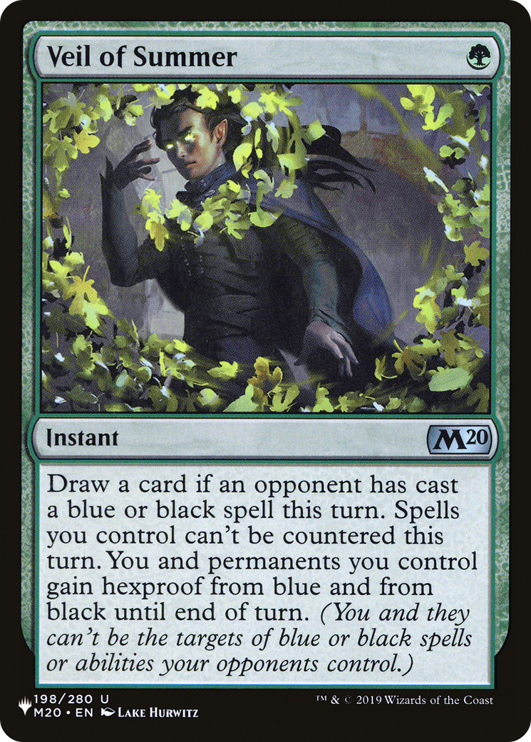 Veil of Summer (PLIST-436) - The List - Premium MTG Single from Wizards of the Coast - Just $4.94! Shop now at Game Crave Tournament Store