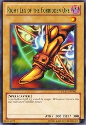 Right Leg of the Forbidden One (Green) (DL11-EN002) - Duelist League Promo Unlimited - Premium Yugioh Single from Konami - Just $12.79! Shop now at Game Crave Tournament Store