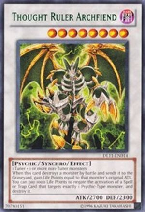 Thought Ruler Archfiend (Green) (DL11-EN014) - Duelist League Promo Unlimited - Premium Yugioh Single from Konami - Just $14! Shop now at Game Crave Tournament Store