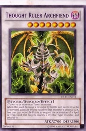 Thought Ruler Archfiend (Purple) (DL11-EN014) - Duelist League Promo Unlimited - Premium Yugioh Single from Konami - Just $7.99! Shop now at Game Crave Tournament Store
