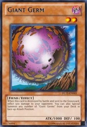 Giant Germ (Blue) (DL12-EN003) - Duelist League Promo Unlimited - Premium Yugioh Single from Konami - Just $1.11! Shop now at Game Crave Tournament Store