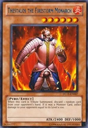 Thestalos the Firestorm Monarch (Blue) (DL12-EN007) - Duelist League Promo Unlimited - Premium Yugioh Single from Konami - Just $0.42! Shop now at Game Crave Tournament Store