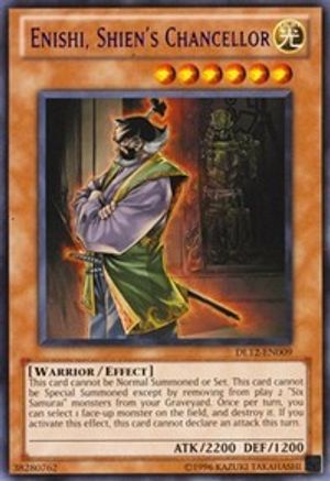 Enishi, Shien's Chancellor (Purple) (DL12-EN009) - Duelist League Promo Unlimited - Premium Yugioh Single from Konami - Just $0.46! Shop now at Game Crave Tournament Store