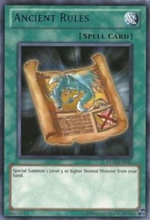 Ancient Rules (Blue) (DL13-EN016) - Duelist League Promo Unlimited - Premium Yugioh Single from Konami - Just $0.28! Shop now at Game Crave Tournament Store