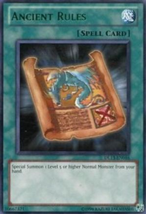 Ancient Rules (Green) (DL13-EN016) - Duelist League Promo Unlimited - Premium Yugioh Single from Konami - Just $2! Shop now at Game Crave Tournament Store