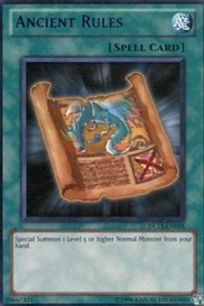 Ancient Rules (Purple) (DL13-EN016) - Duelist League Promo Unlimited - Premium Yugioh Single from Konami - Just $0.36! Shop now at Game Crave Tournament Store