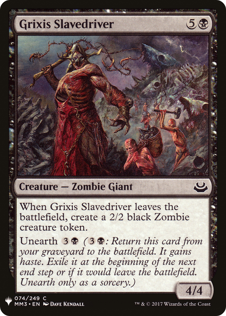 Grixis Slavedriver (MB1-680) - Mystery Booster - Premium MTG Single from Wizards of the Coast - Just $0.08! Shop now at Game Crave Tournament Store