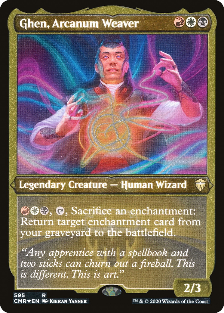 Ghen, Arcanum Weaver (CMR-595) - Commander Legends Etched Foil - Premium MTG Single from Wizards of the Coast - Just $0.17! Shop now at Game Crave Tournament Store