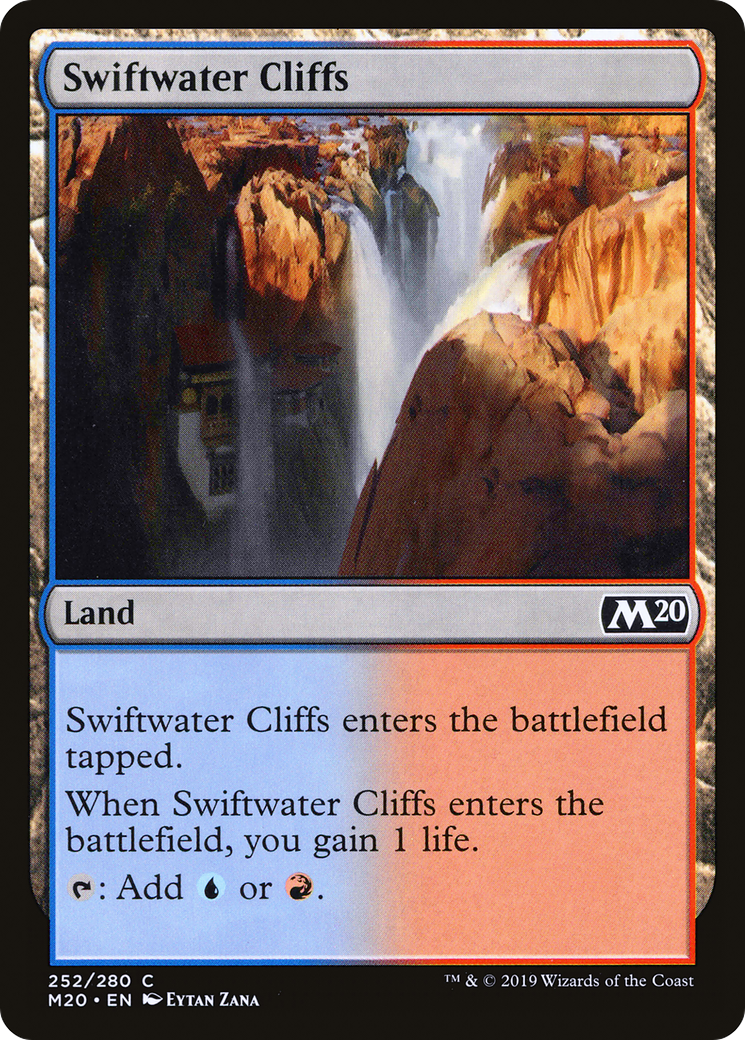 Swiftwater Cliffs (M20-252) - Core Set 2020 - Premium MTG Single from Wizards of the Coast - Just $0.08! Shop now at Game Crave Tournament Store