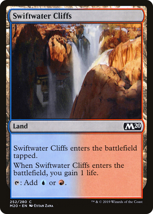 Swiftwater Cliffs (M20-252) - Core Set 2020 - Premium MTG Single from Wizards of the Coast - Just $0.08! Shop now at Game Crave Tournament Store