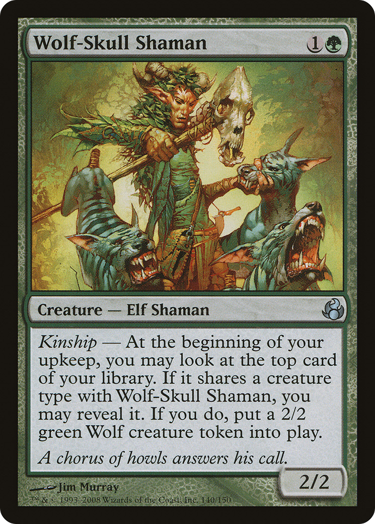 Wolf-Skull Shaman (MOR-140) - Morningtide - Premium MTG Single from Wizards of the Coast - Just $0.41! Shop now at Game Crave Tournament Store