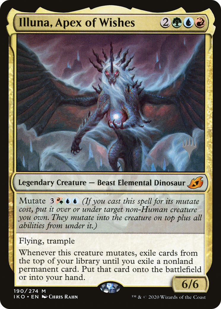 Illuna, Apex of Wishes (PIKO-190P) - Ikoria: Lair of Behemoths Promos - Premium MTG Single from Wizards of the Coast - Just $0.35! Shop now at Game Crave Tournament Store