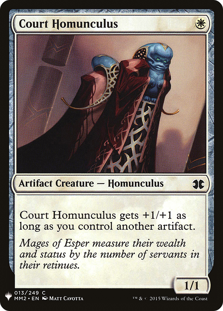 Court Homunculus (MB1-063) - Mystery Booster - Premium MTG Single from Wizards of the Coast - Just $0.08! Shop now at Game Crave Tournament Store