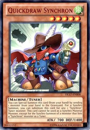 Quickdraw Synchron (Red) (DL17-EN008) - Duelist League Promo Unlimited - Premium Yugioh Single from Konami - Just $8.40! Shop now at Game Crave Tournament Store