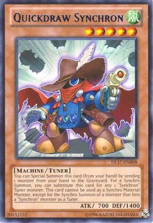 Quickdraw Synchron (Blue) (DL17-EN008) - Duelist League Promo Unlimited - Premium Yugioh Single from Konami - Just $0.32! Shop now at Game Crave Tournament Store