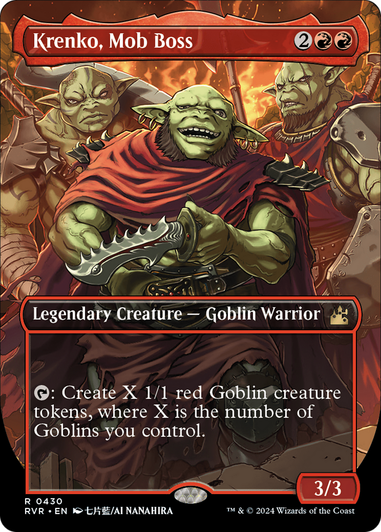 Krenko, Mob Boss (RVR-430) - Ravnica Remastered (Borderless) Foil - Premium MTG Single from Wizards of the Coast - Just $13.37! Shop now at Game Crave Tournament Store