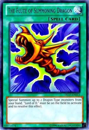 The Flute of Summoning Dragon (Blue) (DL17-EN013) - Duelist League Promo Unlimited - Premium Yugioh Single from Konami - Just $0.40! Shop now at Game Crave Tournament Store