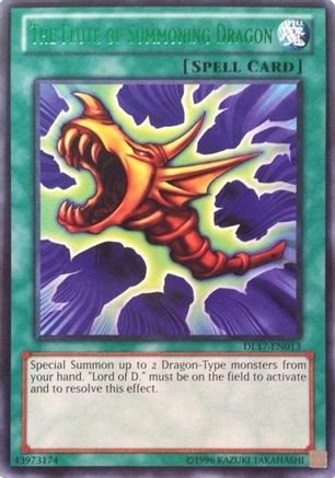 The Flute of Summoning Dragon (Green) (DL17-EN013) - Duelist League Promo Unlimited - Premium Yugioh Single from Konami - Just $0.55! Shop now at Game Crave Tournament Store