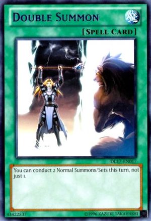 Double Summon (Blue) (DL17-EN017) - Duelist League Promo Unlimited - Premium Yugioh Single from Konami - Just $2.11! Shop now at Game Crave Tournament Store