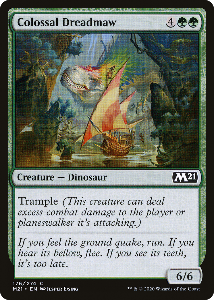 Colossal Dreadmaw (M21-176) - Core Set 2021 - Premium MTG Single from Wizards of the Coast - Just $0.08! Shop now at Game Crave Tournament Store