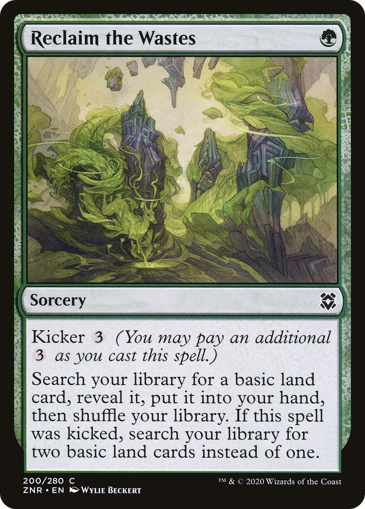 Reclaim the Wastes (ZNR-200) - Zendikar Rising - Premium MTG Single from Wizards of the Coast - Just $0.25! Shop now at Game Crave Tournament Store