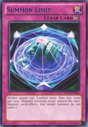 Summon Limit (Blue) (DL17-EN018) - Duelist League Promo Unlimited - Premium Yugioh Single from Konami - Just $1.19! Shop now at Game Crave Tournament Store