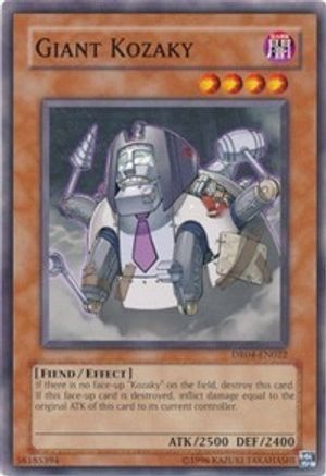Giant Kozaky (DR04-EN022) - Dark Revelation Volume 4 Unlimited - Premium Yugioh Single from Konami - Just $0.27! Shop now at Game Crave Tournament Store