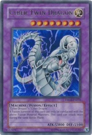 Cyber Twin Dragon (DR04-EN035) - Dark Revelation Volume 4 Unlimited - Premium Yugioh Single from Konami - Just $25.99! Shop now at Game Crave Tournament Store