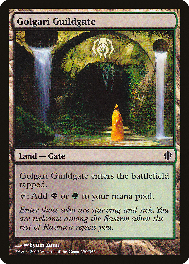 Golgari Guildgate (C13-290) - Commander 2013 - Premium MTG Single from Wizards of the Coast - Just $0.23! Shop now at Game Crave Tournament Store