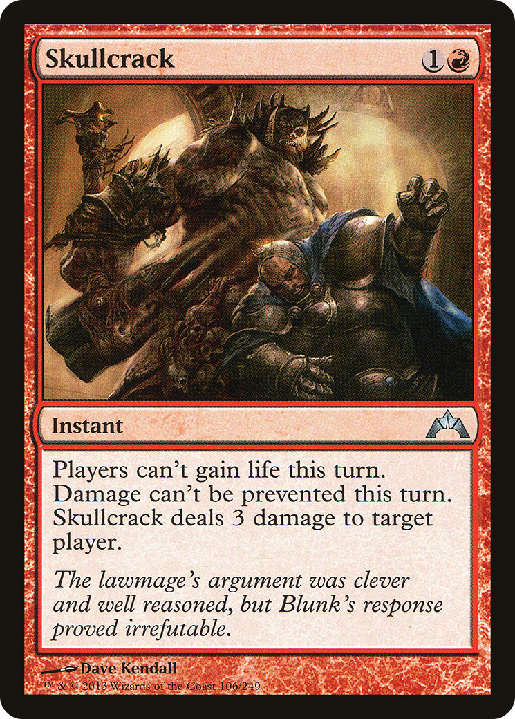 Skullcrack (GTC-106) - Gatecrash - Premium MTG Single from Wizards of the Coast - Just $0.09! Shop now at Game Crave Tournament Store