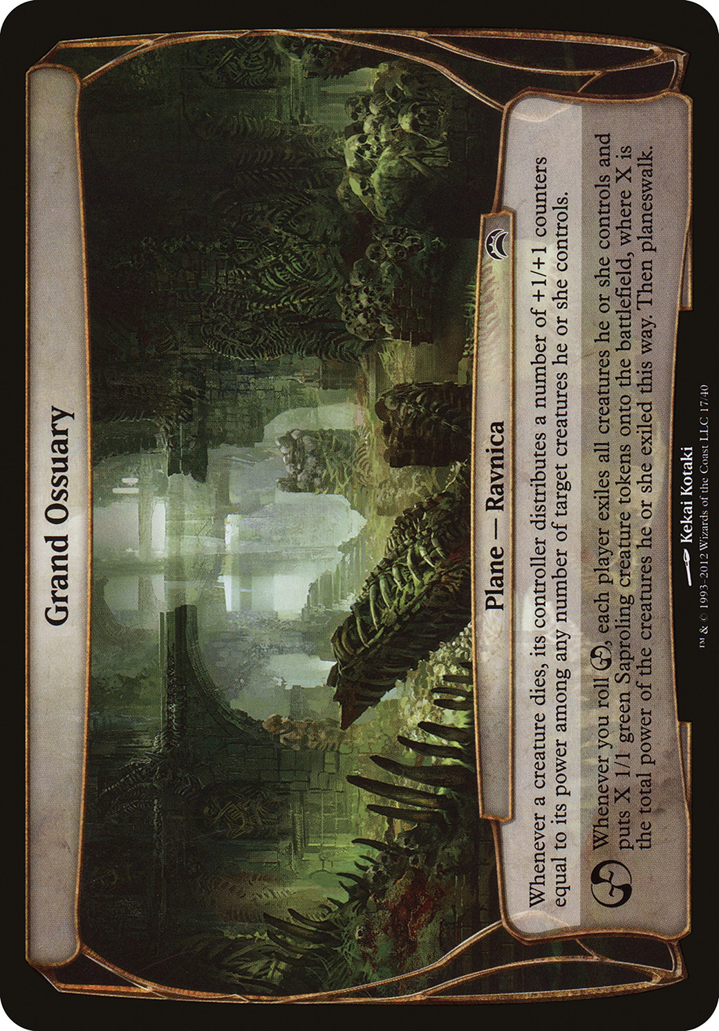 Grand Ossuary (OPC2-017) - Planechase 2012 Planes - Premium MTG Single from Wizards of the Coast - Just $2.48! Shop now at Game Crave Tournament Store