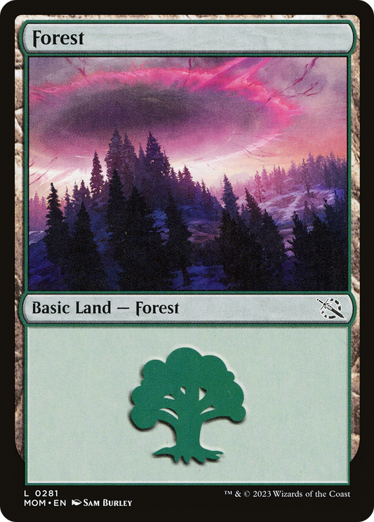 Forest (MOM-281) - March of the Machine - Premium MTG Single from Wizards of the Coast - Just $0.08! Shop now at Game Crave Tournament Store