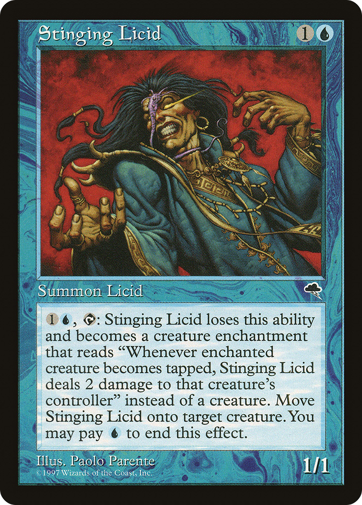Stinging Licid (TMP-091) - Tempest - Premium MTG Single from Wizards of the Coast - Just $0.18! Shop now at Game Crave Tournament Store