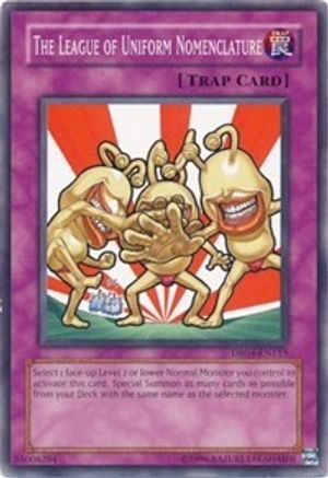 The League of Uniform Nomenclature (DR04-EN115) - Dark Revelation Volume 4 Unlimited - Premium Yugioh Single from Konami - Just $0.55! Shop now at Game Crave Tournament Store