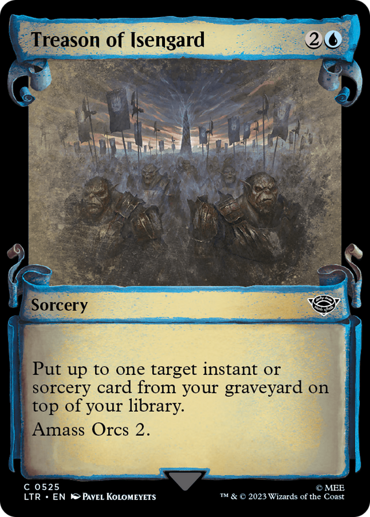Treason of Isengard (LTR-525) - The Lord of the Rings: Tales of Middle-earth: (Showcase) Foil - Premium MTG Single from Wizards of the Coast - Just $0.08! Shop now at Game Crave Tournament Store