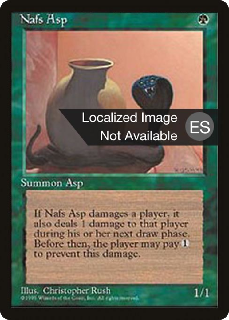 Nafs Asp (4BB-264) - Fourth Edition Foreign Black Border - Premium MTG Single from Wizards of the Coast - Just $0.12! Shop now at Game Crave Tournament Store
