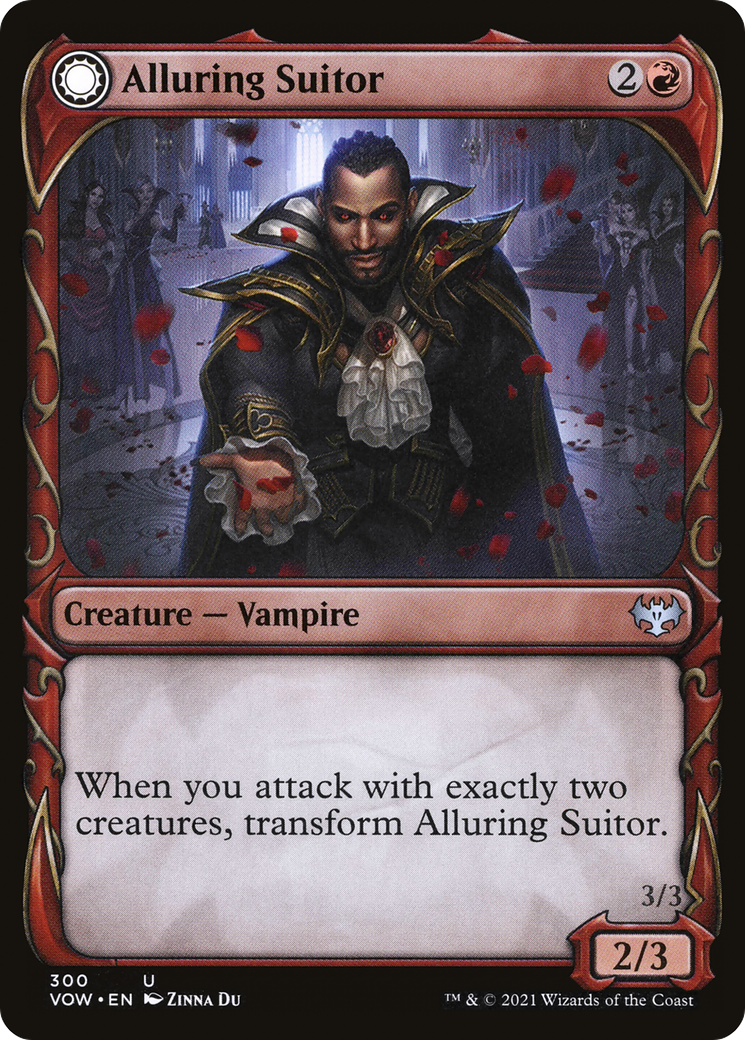 Alluring Suitor // Deadly Dancer (VOW-300) - Innistrad: Crimson Vow: (Showcase, Double Faced Transform) - Premium MTG Single from Wizards of the Coast - Just $0.08! Shop now at Game Crave Tournament Store