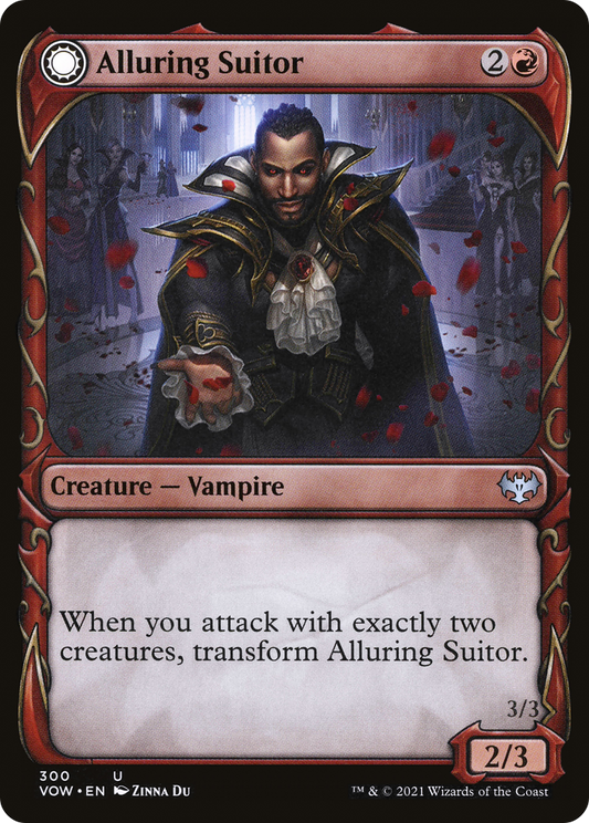 Alluring Suitor // Deadly Dancer (VOW-300) - Innistrad: Crimson Vow: (Showcase, Double Faced Transform) - Premium MTG Single from Wizards of the Coast - Just $0.08! Shop now at Game Crave Tournament Store