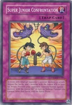 Super Junior Confrontation (DR04-EN169) - Dark Revelation Volume 4 Unlimited - Premium Yugioh Single from Konami - Just $0.25! Shop now at Game Crave Tournament Store