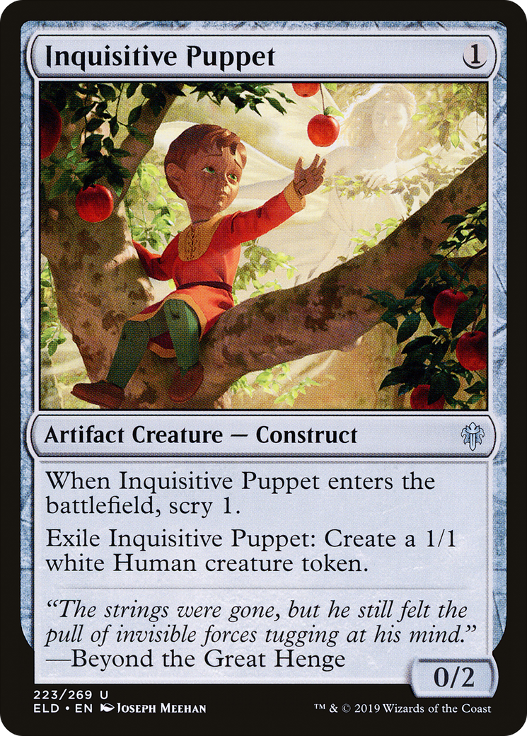 Inquisitive Puppet (ELD-223) - Throne of Eldraine - Premium MTG Single from Wizards of the Coast - Just $0.25! Shop now at Game Crave Tournament Store