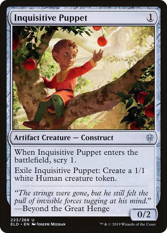 Inquisitive Puppet (ELD-223) - Throne of Eldraine - Premium MTG Single from Wizards of the Coast - Just $0.25! Shop now at Game Crave Tournament Store