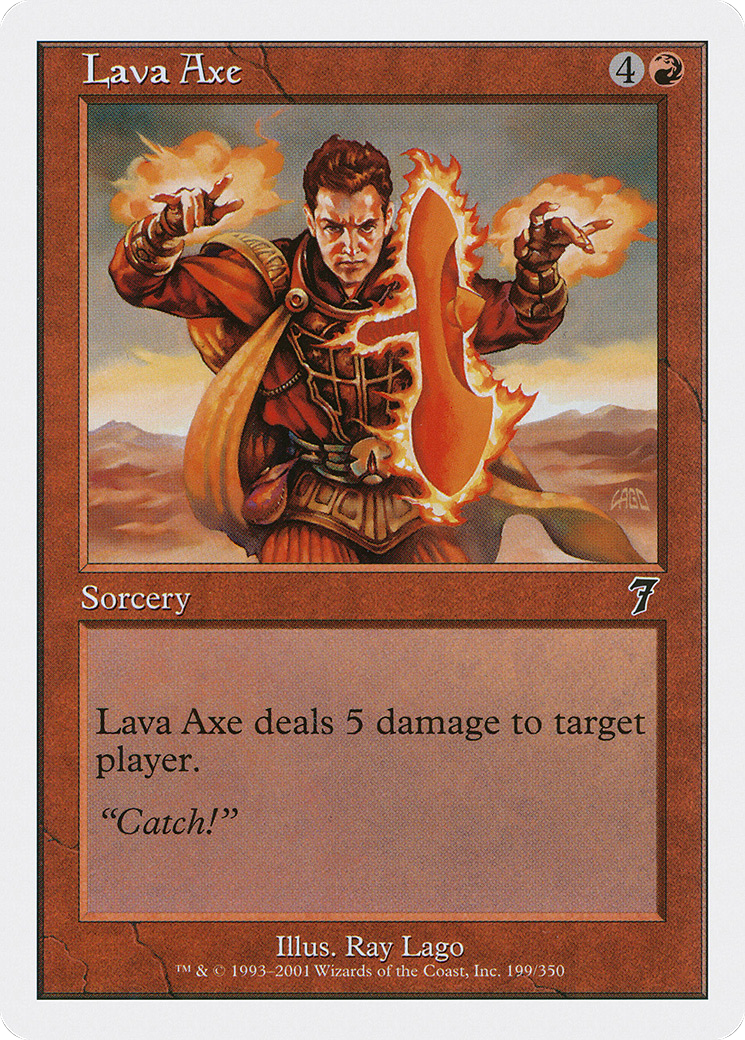 Lava Axe (7ED-199) - Seventh Edition - Premium MTG Single from Wizards of the Coast - Just $0.25! Shop now at Game Crave Tournament Store