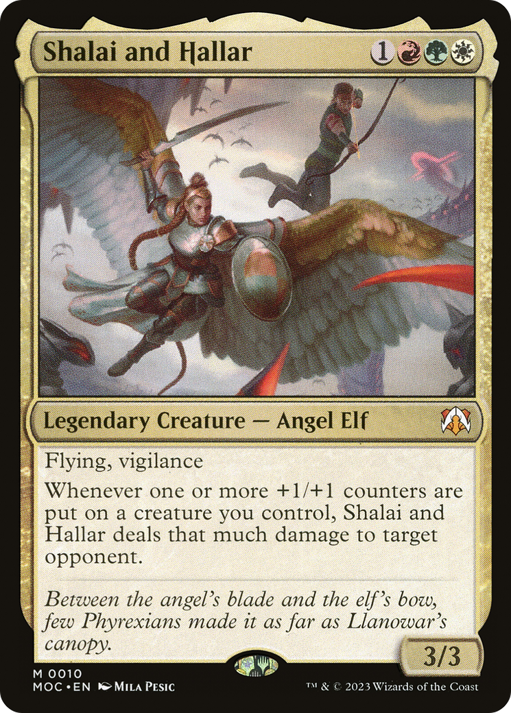 Shalai and Hallar (MOC-010) - March of the Machine Commander - Premium MTG Single from Wizards of the Coast - Just $0.52! Shop now at Game Crave Tournament Store
