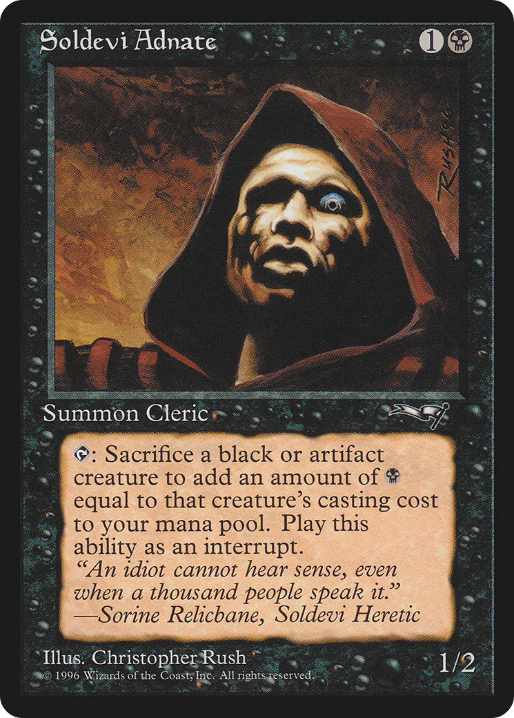 Soldevi Adnate (ALL-60B) - Alliances - Premium MTG Single from Wizards of the Coast - Just $0.43! Shop now at Game Crave Tournament Store